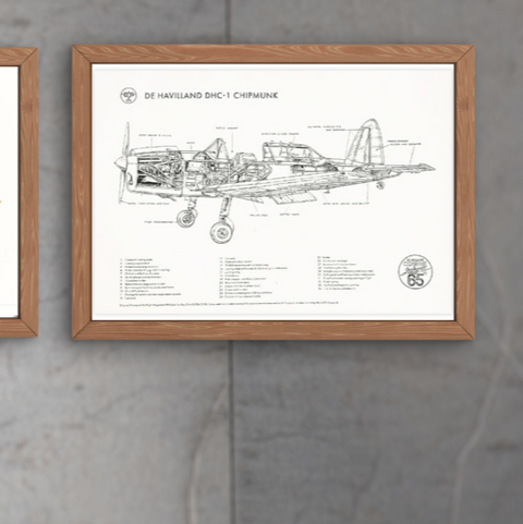 Chipmunk 65 - A3 Technical Drawing | Pilot Shop