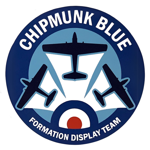 Chipmunk Blue Display Team Logo Bumper Sticker