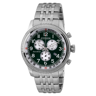 Citizen Aviator Chrono Eco-Drive Green - AT2460-89X Watches by Citizen | Downunder Pilot Shop