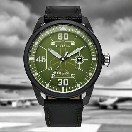 Piloto de avión Citizen Eco-Drive - AW1735-03X
