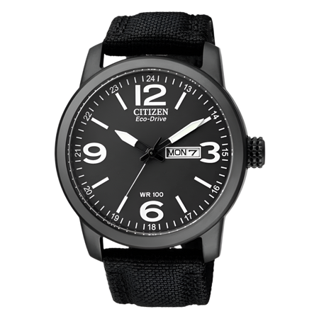 Citizen Eco-Drive Military Black - BM8475-34E Watches by Citizen | Downunder Pilot Shop