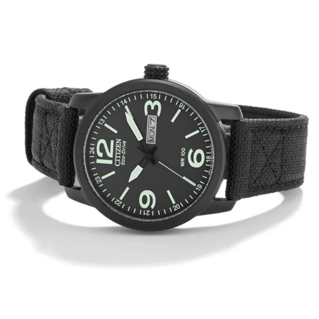 Citizen Eco-Drive Military Black - BM8475-34E