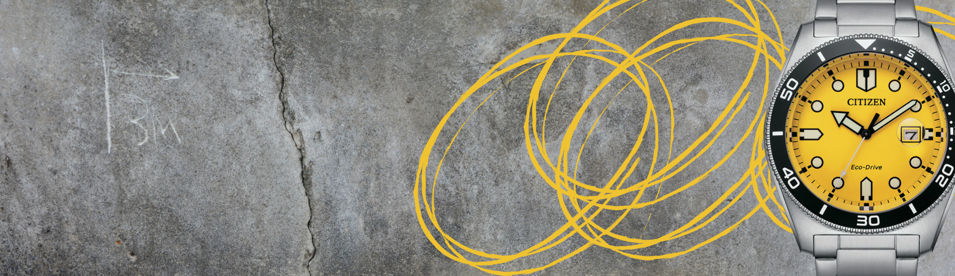 Citizen eco 2025 drive yellow