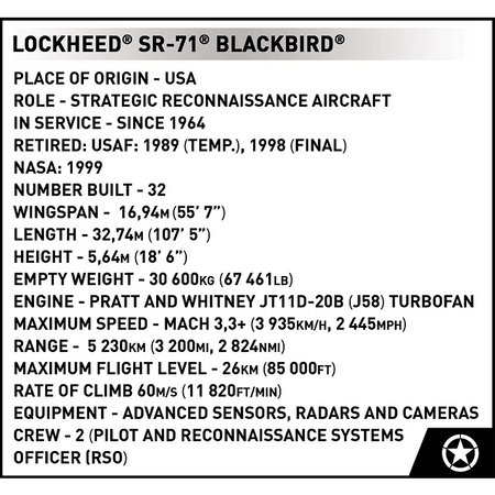 COBI Lockheed SR-71 Blackbird
