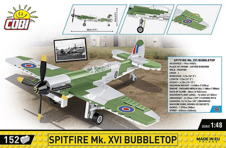 COBI Spitfire Mk. XVI Bubbletop Building Blocks by COBI | Downunder Pilot Shop