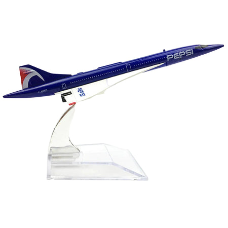 Model airplane with Pepsi branding on a white background