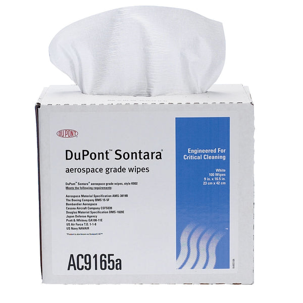 Dupont Sontara Aerospace Grade Window Wipes - Box of 100 Polishing Cloths by Dupont | Downunder Pilot Shop