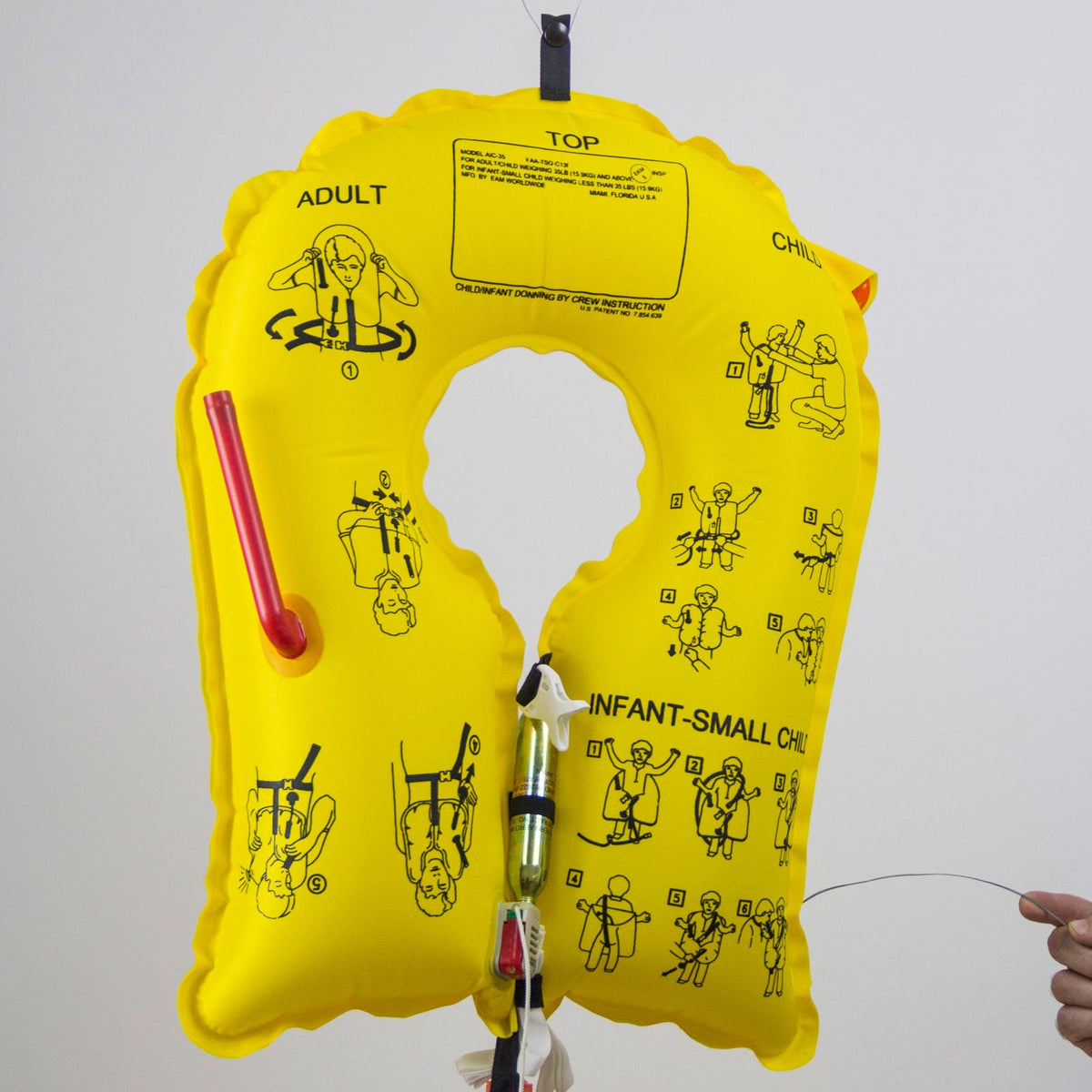 EAM IN-V20L8 Yellow Infant Life Vest - 10 Year