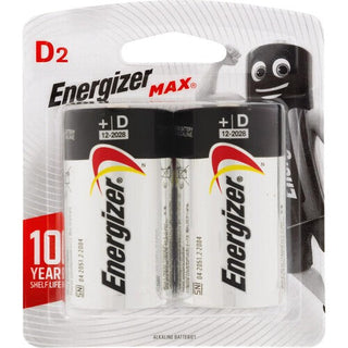 Energizer Max D Batteries - 2 Pack Batteries by Energizer | Downunder Pilot Shop