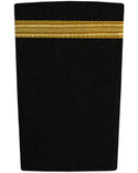 Epaulettes One Bar Gold on Black-Downunder-Downunder Pilot Shop