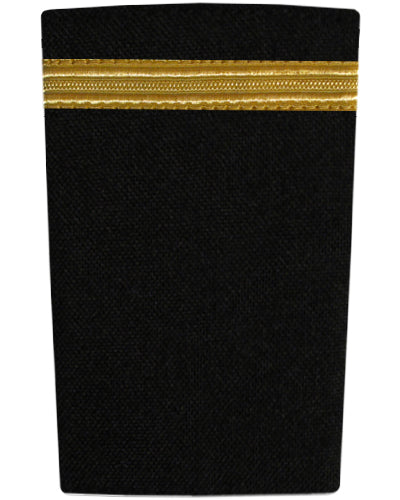 Epaulettes One Bar Gold on Black-Downunder-Downunder Pilot Shop