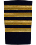 Epaulettes - Gold Bars on Navy 4 Bar Epaulettes by Downunder | Downunder Pilot Shop