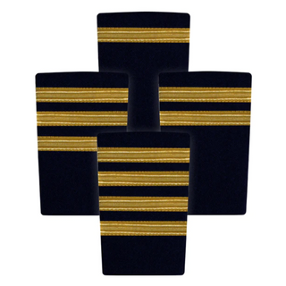 Epaulettes - Gold Bars on Navy Epaulettes by Downunder | Downunder Pilot Shop