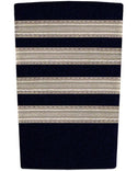 Epaulettes - Silver Bars on Navy 4 Bar Epaulettes by Downunder | Downunder Pilot Shop