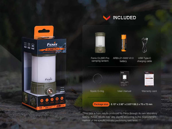 Fenix CL26R Pro – 650 Lumens Rechargable LED Lantern Torches by Fenix | Downunder Pilot Shop