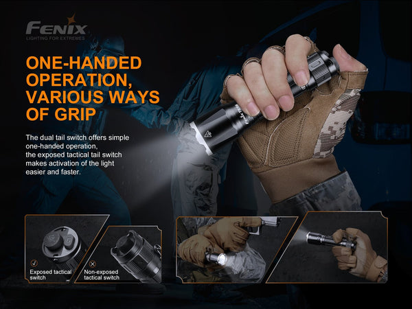 Fenix TK16 V2 - 3100 Lumen Tactical LED Torch with Glass Breaker Torches by Fenix | Downunder Pilot Shop