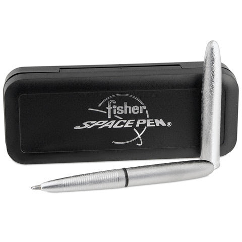 Fisher Space Pen Bullet w Clip (Brushed Chrome)-Fisher Space Pen-Downunder Pilot Shop