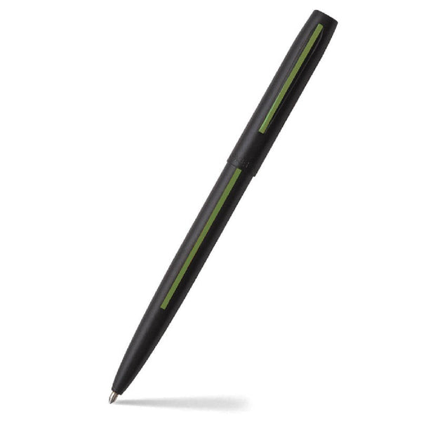 Fisher Space Pen Cap-O-Matic - Thin Green Line (Matte Black with Green Line) Stationery by Fisher Space Pen | Downunder Pilot Shop