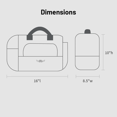 Flight Gear Crosswind Bag - Jet Black