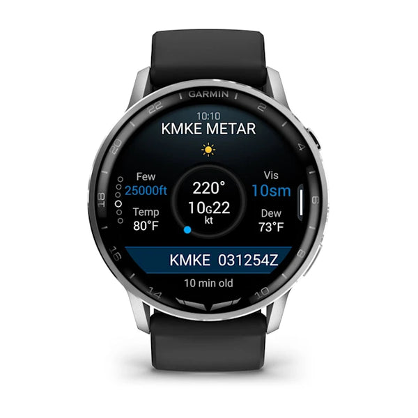 Garmin D2 Air X15 Aviator Smartwatch - Silver