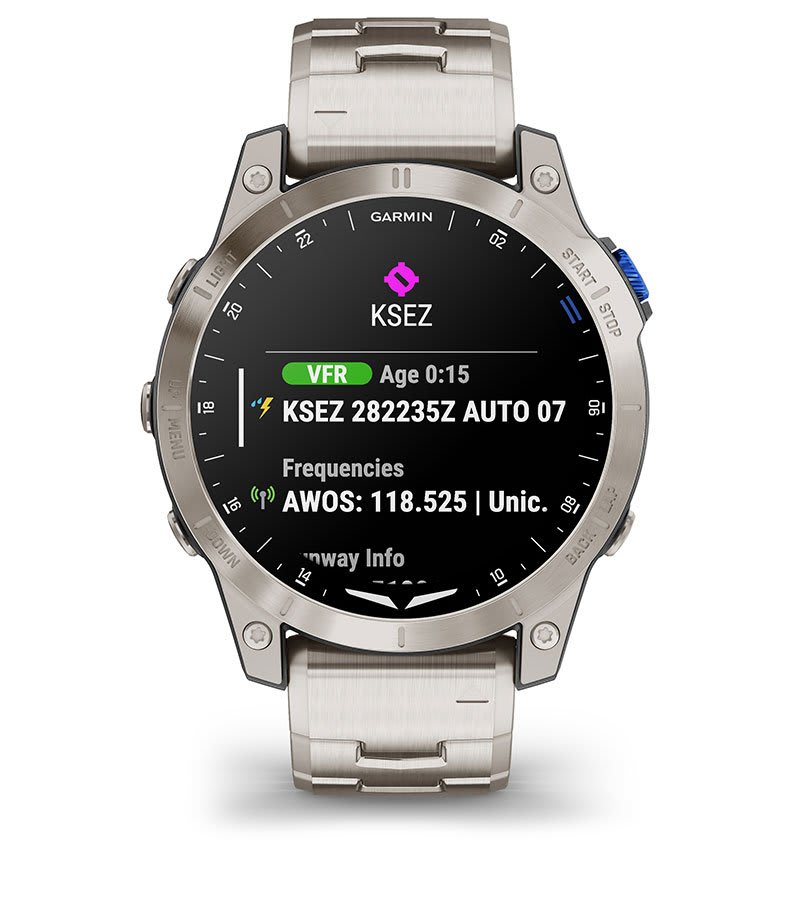 Garmin D2 Mach 1 Titanium - Pilot Watch Watches by Garmin Aviation | Downunder Pilot Shop