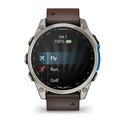 Garmin D2 Mach 2 – 47mm Aviator Smartwatch - Titanium with Leather Band