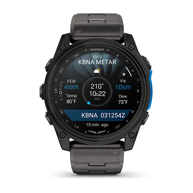 Garmin D2 Mach 2 – 51mm Aviator Smartwatch - Carbon Gray DLC Titanium