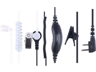 GME Security kit - clear ear tube and lapel mic - TX665/675/685/6150-GME-Downunder Pilot Shop