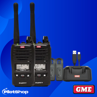 Radio portable GME TX677 UHF CB 2 watts, paquet de deux