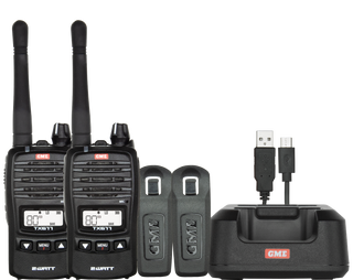 GME TX677 2 Watt UHF CB Handheld Radio, Twin Pack Radios by GME | Downunder Pilot Shop