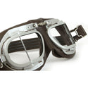 Halcyon Mark 9 Vintage Goggles - Brown Leather Goggles by Halcyon | Downunder Pilot Shop