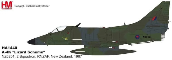 Hobby Master RNZAF A-4K Skyhawk “Lizard Scheme” NZ6201 Aircraft Models by Hobby Master | Downunder Pilot Shop