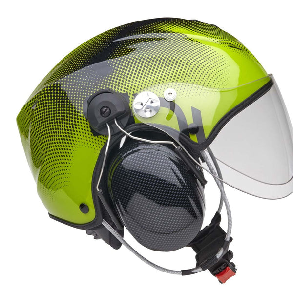 Icaro Solar X Paramotor Helmet - With PM100BT Bluetooth Headset Helmets by Icaro | Downunder Pilot Shop