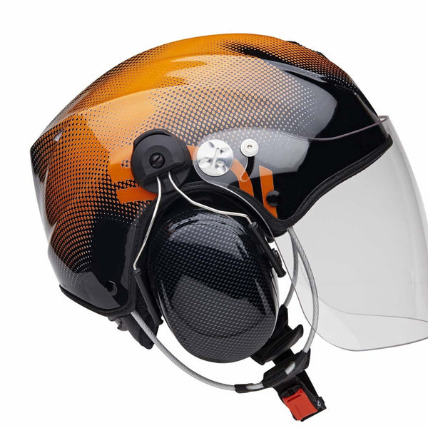 Icaro Solar X Paramotor Helmet - With PM100BT Bluetooth Headset Helmets by Icaro | Downunder Pilot Shop