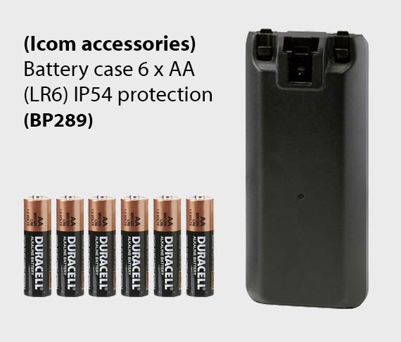 ICOM BP-289 Alkaline Battery Case for IC-A25 Radio Accessories by ICOM | Downunder Pilot Shop