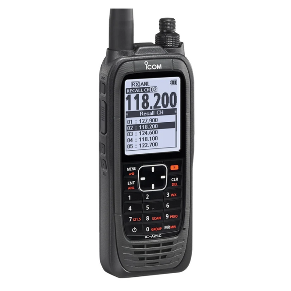 ICOM IC-A25CE Air Band Radio - NZ Version Airband Transceivers by ICOM | Downunder Pilot Shop