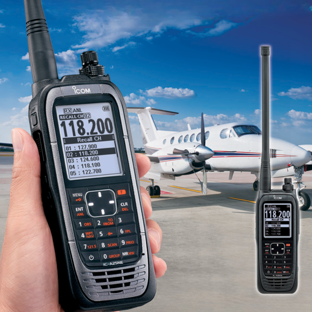 ICOM IC-A25CE Air Band Radio - NZ Version