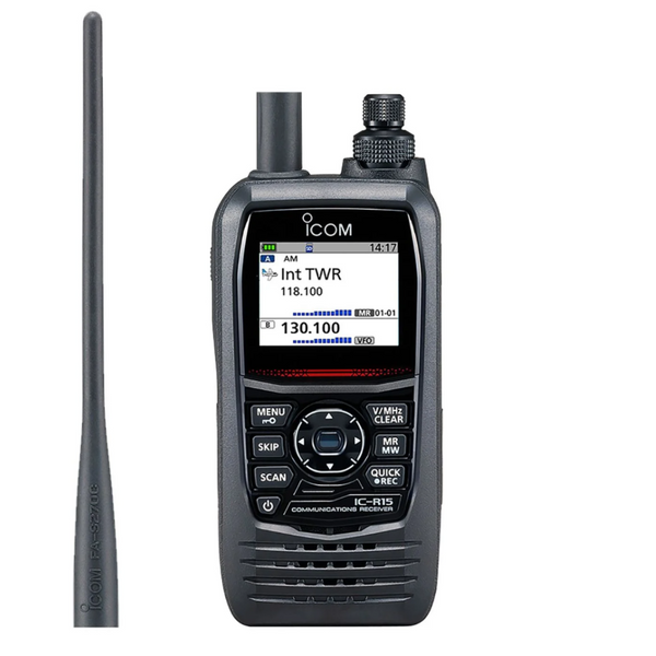 ICOM IC-R15 Handheld Receiver Scanners by ICOM | Downunder Pilot Shop