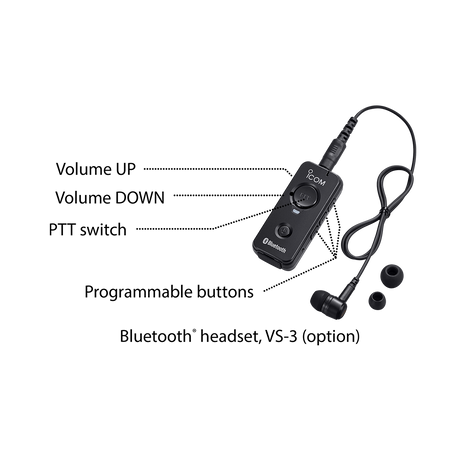 ICOM VS-3 Bluetooth Headset Icom Handheld Headsets by ICOM | Downunder Pilot Shop