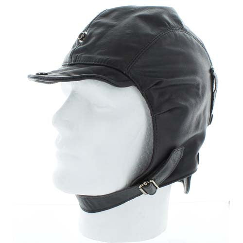 Leather Flying Helmet - Brown Leather Helmets by Pooleys | Downunder Pilot Shop