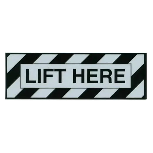 Lift Here Placard