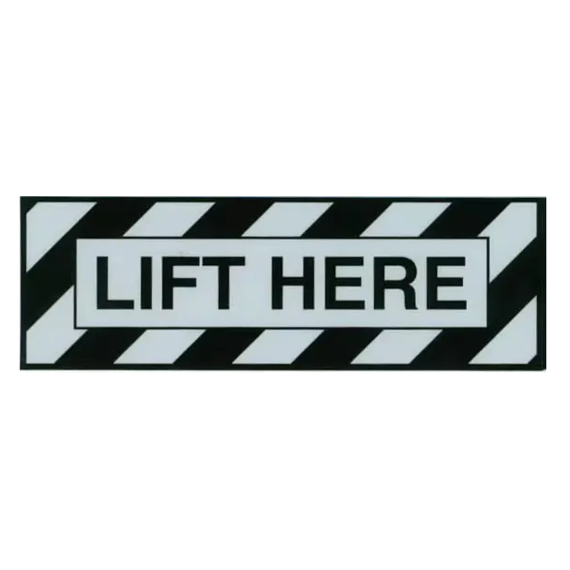 Lift Here Placard