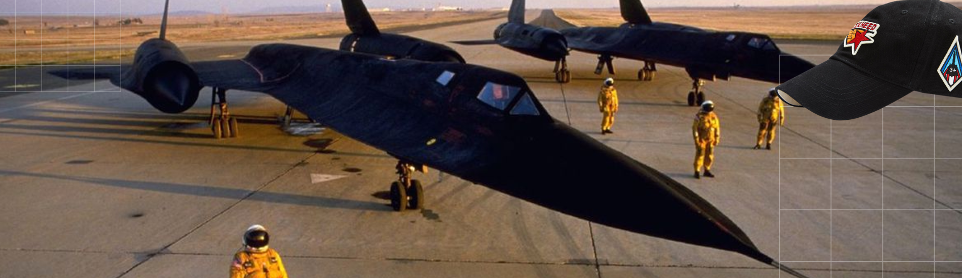 Gorra Canoa Roja Lockheed SR-71 Blackbird