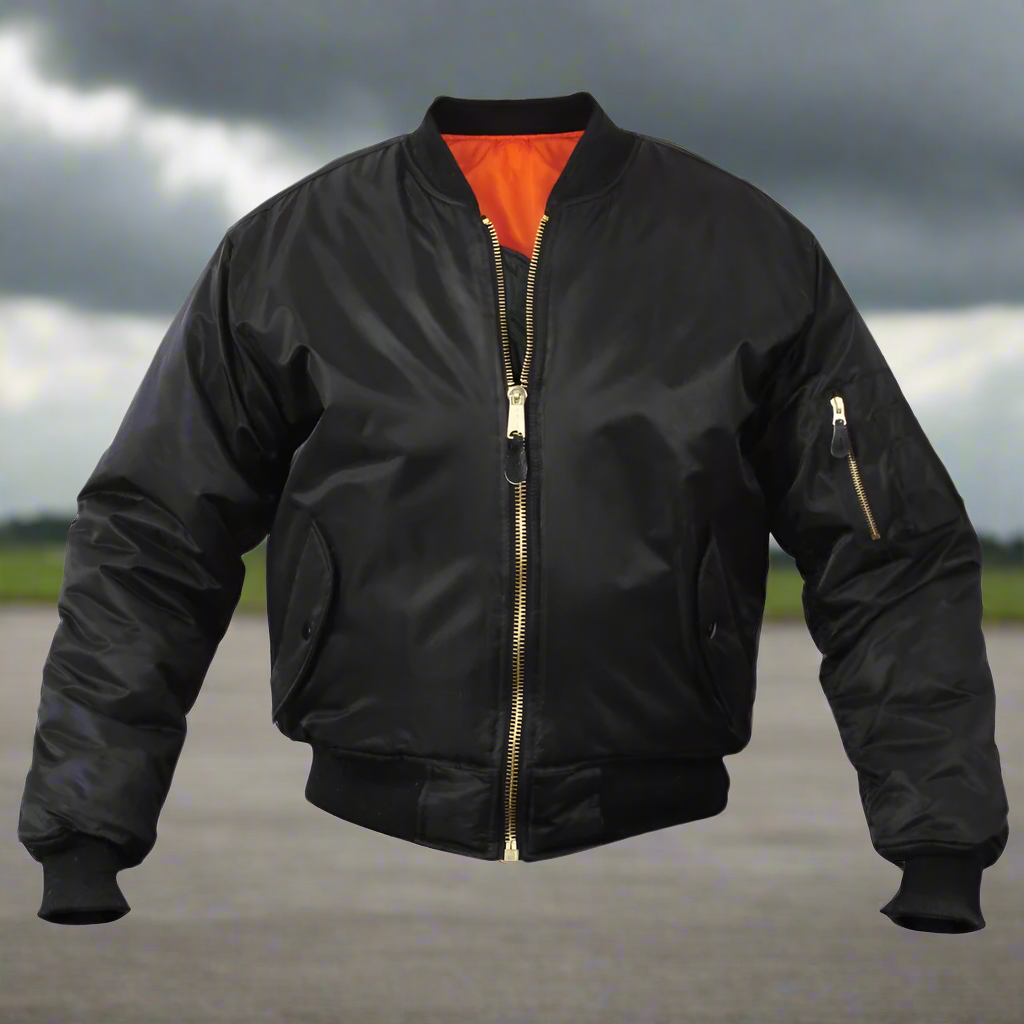 Veste de vol MA-1 noire