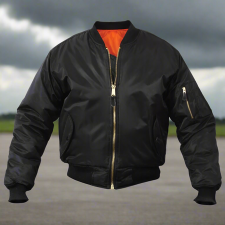 MA-1 Black Flight Bomber Jacket