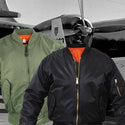 MA-1 Black Flight Jacket Background