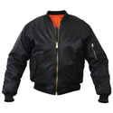 MA-1 Black Flight Jacket L Jackets by Rothco | Downunder Pilot Shop