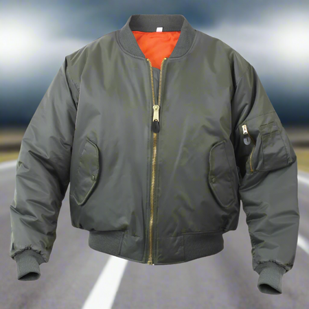 Chaqueta de vuelo MA-1 verde