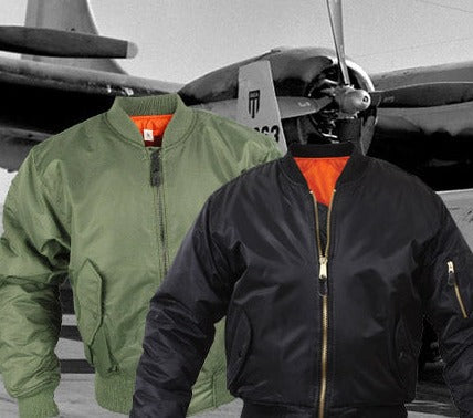 MA-1 Green Flight Jacket Background