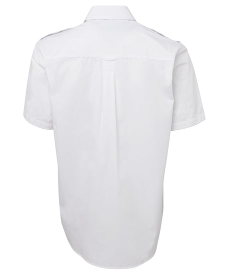 Chemise Habillée Pilote À Manches Courtes Pour Homme Blanc